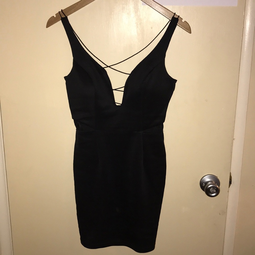 Black fashion nova party dress